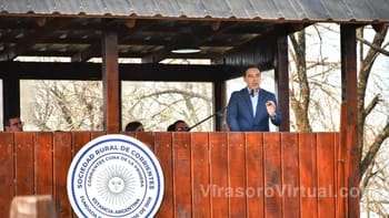 El gobernador de Corrientes, Gustavo Valdés, asistió a la 88° Exposición