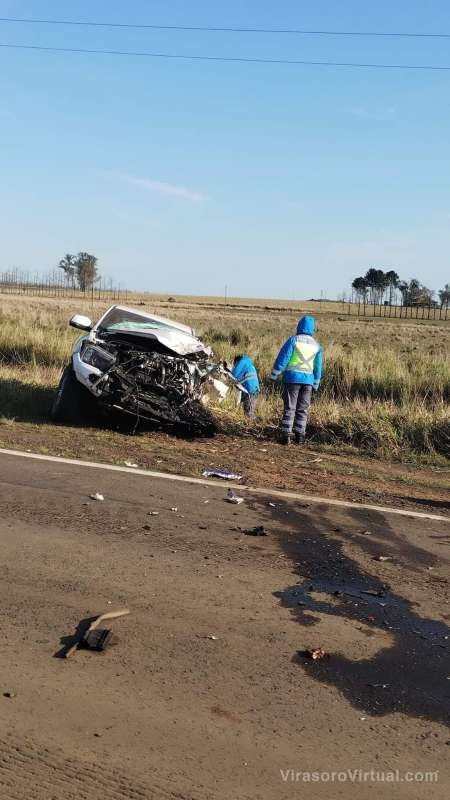 Un hombre de 38 años, sufrió la amputación de un brazo tras un choque frontal en Ruta 14,