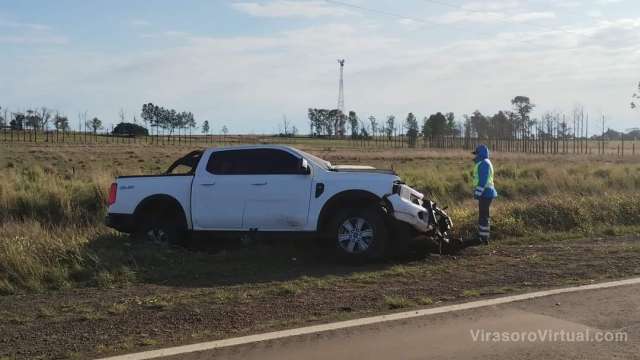Un hombre de 38 años,  sufrió la amputación de un brazo tras un choque frontal