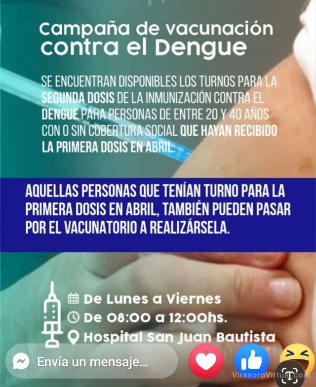 Vacunacion contra el dengue