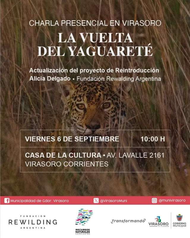 Se viene una interesante y educativa charla sobre el #Yaguareté,