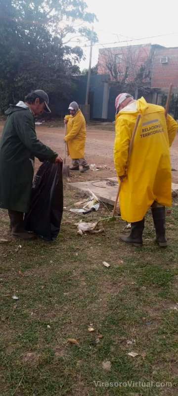 Trabajos preventivos por las lluvias