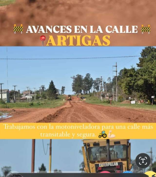 Avances en la Calle Artigas