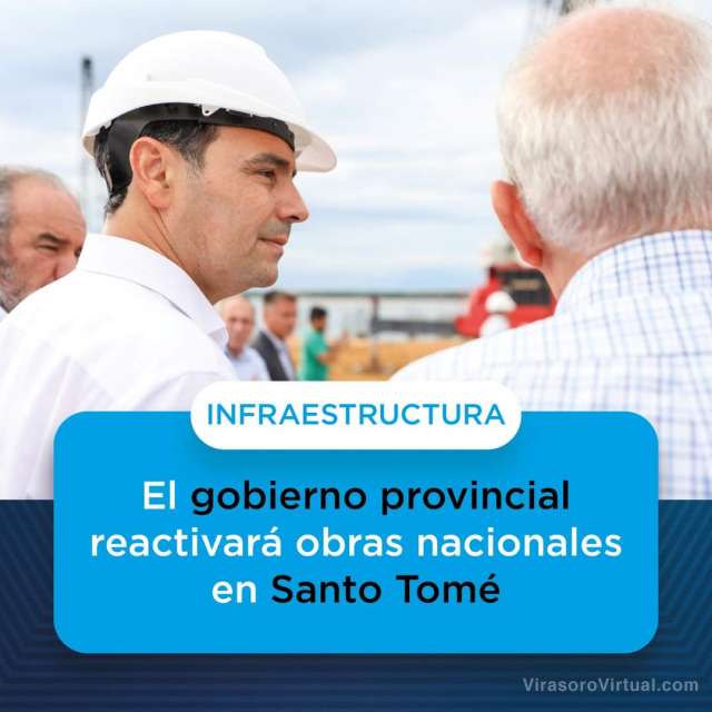 Con fondos provinciales, Valdés reactivará obras nacionales en 39 municipios