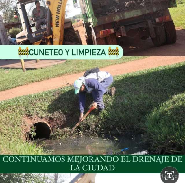Cuneteo y limpieza