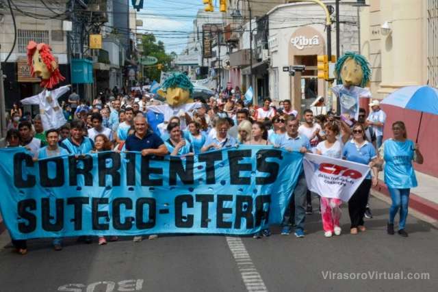 Los docentes de Corrientes se unirán al paro y movilización del 2 de octubre