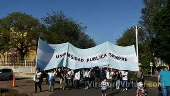 Hoy se llevó a cabo la 2° Marcha Federal Universitaria en la ciudad de Corrientes,