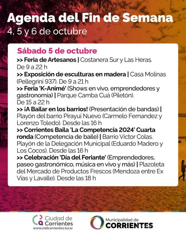 Agenda Fin de semana