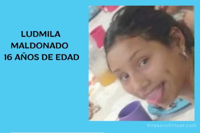 Intensa búsqueda de una menor llamada Ludmila Maldonado de 16 años de edad,