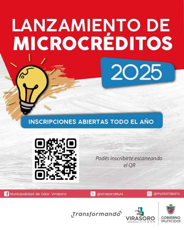 Ya te podés inscribir en el programa #MicrocreditoMunicipal.