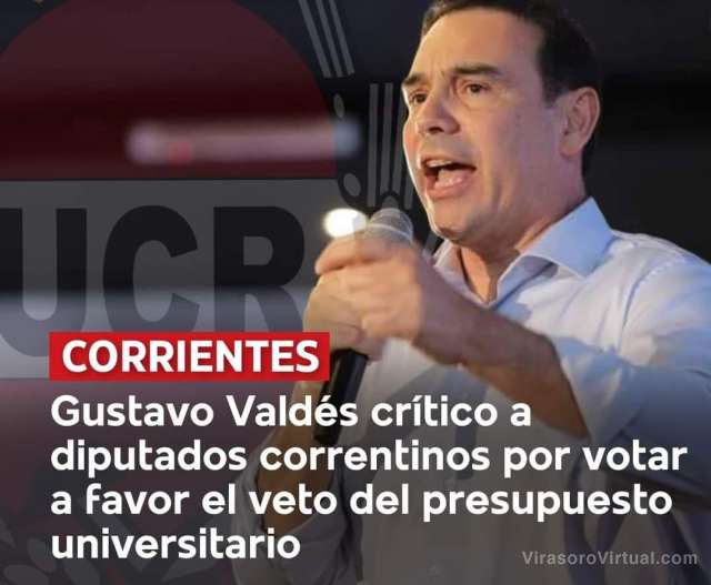 El gobernador de Ctes, Gustavo Valdés, encabezó un acto de la UCR en el barrio Dr. Montaña