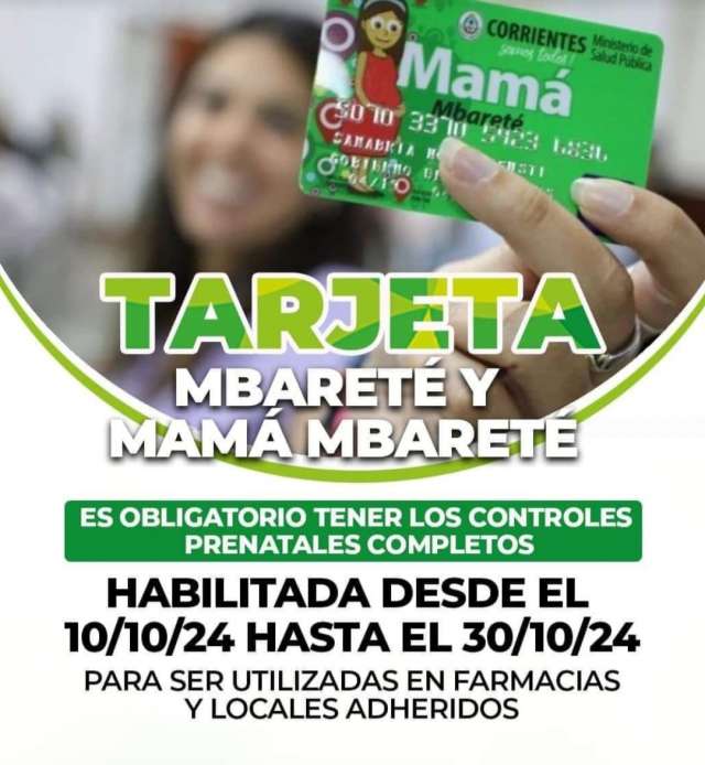 Tarjeta Mbarete y Mama Mbarete