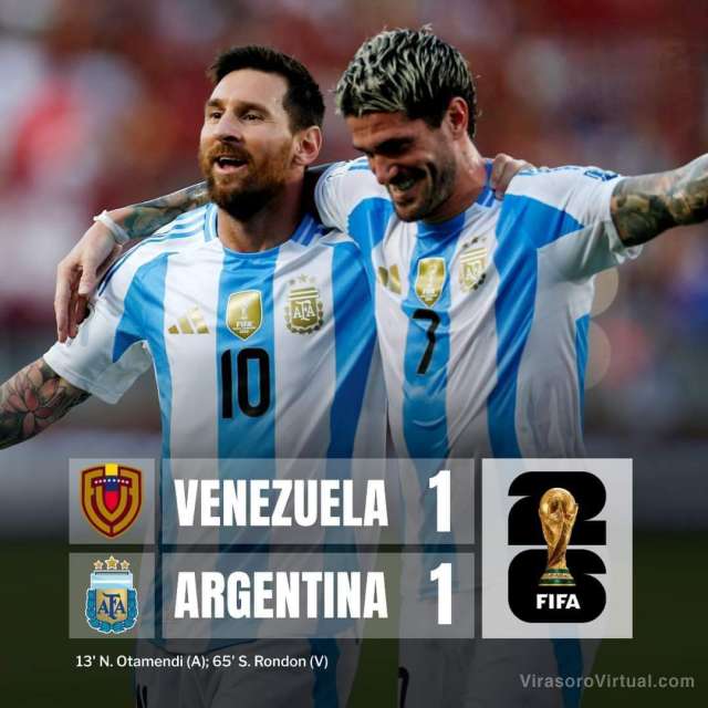 Empató Argentina