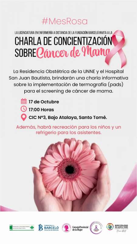 Charla de Concientización sobre Cáncer de Mama en Santo Tomé