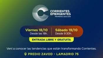 El evento "Corrientes Emergentes" tendrá lugar el viernes 18 y sábado 19 de octubre