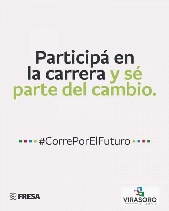 Fresa  en colaboración con la Dirección de Deportes municipal te invitan a participar de la carrera Correr Por El Futuro