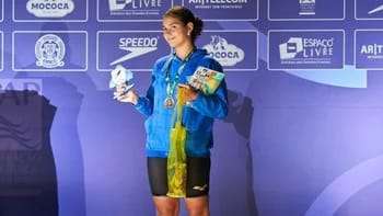 La nadadora correntina Tania Ferreyra ganó 3 medallas en el Trofeo Chico Piscina en Mococa, Brasil,