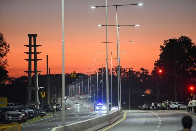 Inauguración de la Autovía N°5.