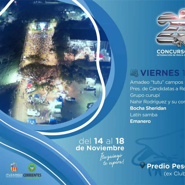 ¡La Fiesta del Surubí se acerca y te compartimos la grilla de artistas que no te podes perder!