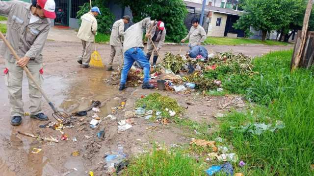 El municipio está reforzando la limpieza y desobstrucción de sumideros y desagües