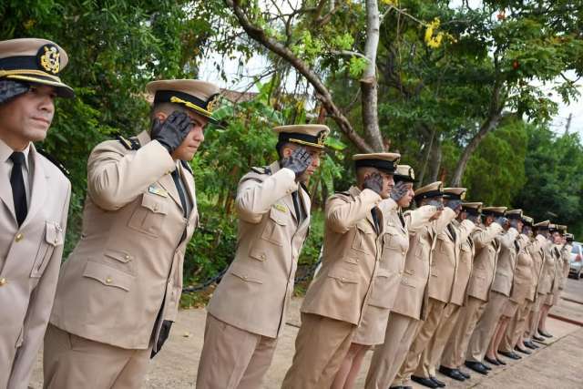 Acompañaron la ceremonia por el 247° Aniversario de la Prefectura Santo Tomé,