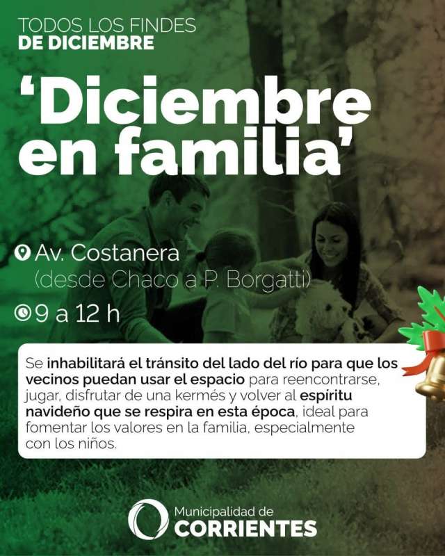 La ciudad de Corrientes se prepara para celebrar la Navidad
