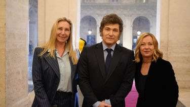 El presidente argentino, Javier Milei, se reunió con la primera ministra italiana, Giorgia Meloni,