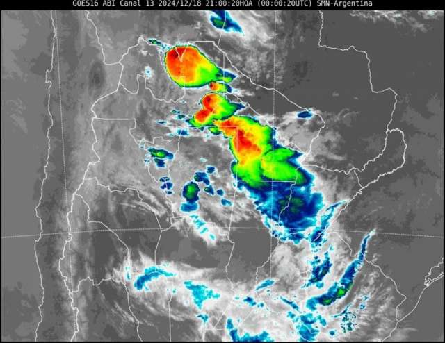 El Servicio Meteorológico Nacional emitió una alerta amarilla por tormentas