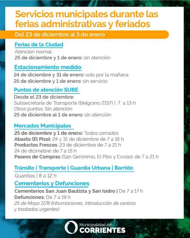 Ferias Administrativas