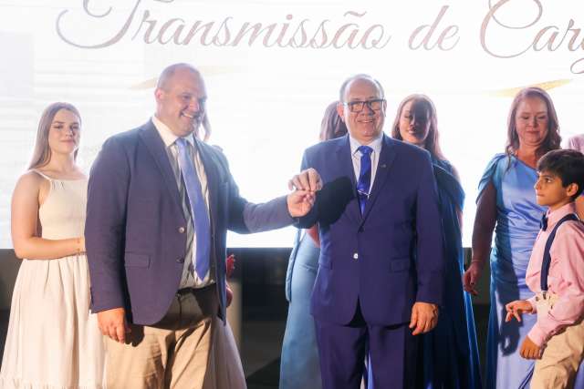 Se celebra el acto de juramento del nuevo intendente de São Borja, Brasil,