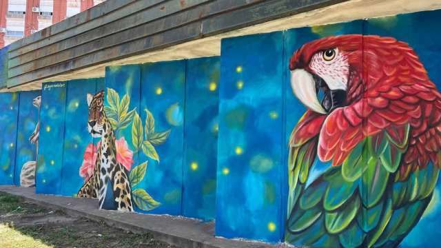 Se inauguró un nuevo mural en la Av. Poncho Verde casi Uruguay,