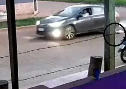 Un automovilista atropelló brutalmente a un perrito en Santo Tomé,