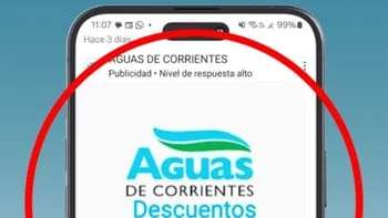 Aguas de Corrientes alertó sobre una estafa que circula en redes sociales,