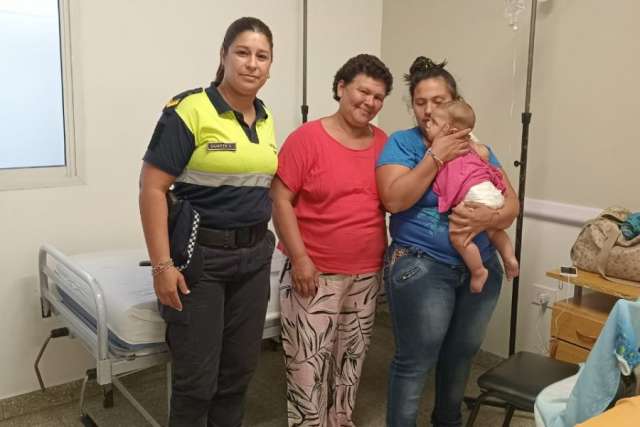 Personal de Seguridad Vial salvó la vida de un bebé de 7 meses en la provincia de Corrientes,