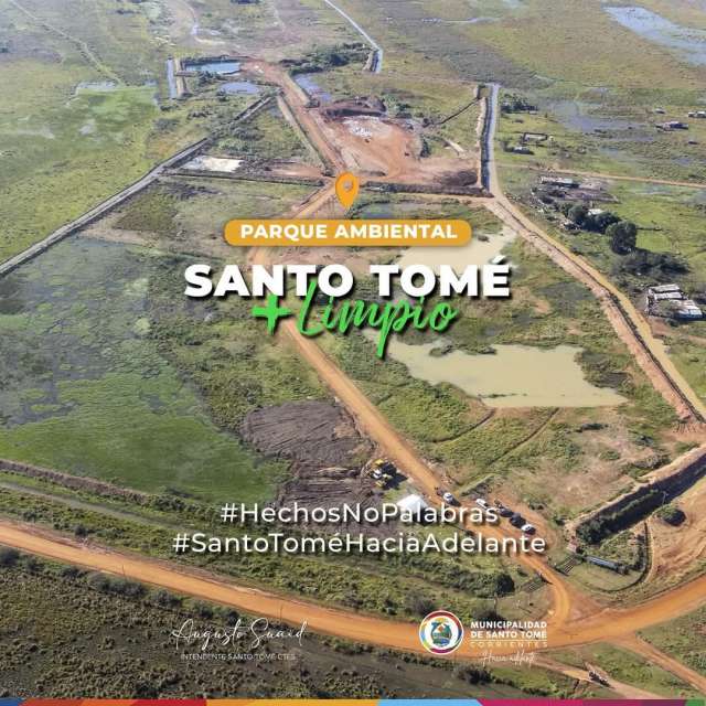 Se transformó un basural en un moderno Parque Ambiental en Santo Tomé,
