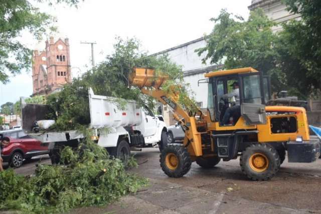 Una fuerte tormenta azotó la ciudad de Mercedes, Corrientes,