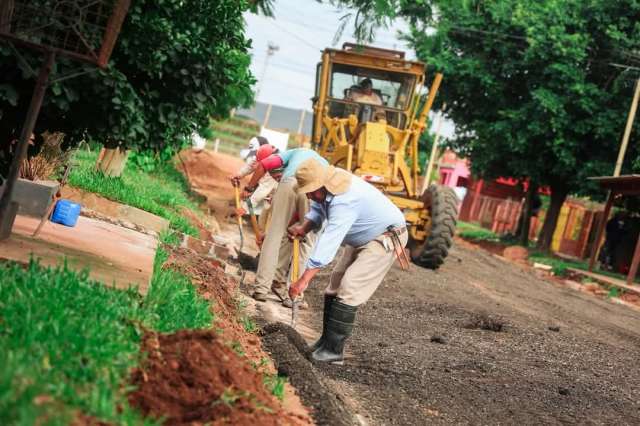 Se están realizando obras en la esquina de María Elena y Batalla Mbororé,