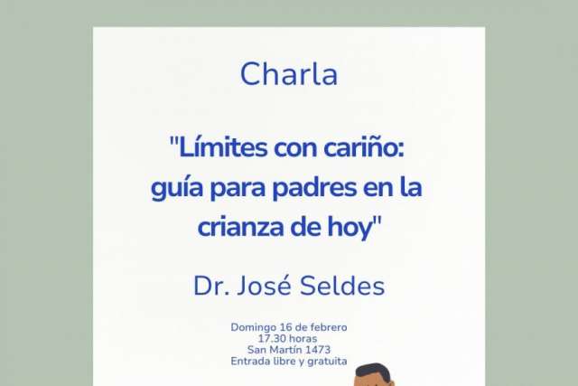 Se invita a la comunidad a una charla gratuita sobre "Límites con Cariño: