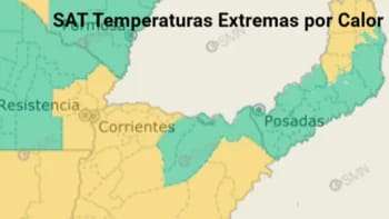 El Servicio Meteorológico Nacional emitió una alerta amarilla por temperaturas extremas