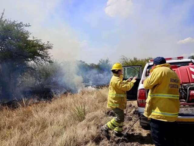 Combate de focos de incendios en Corrientes