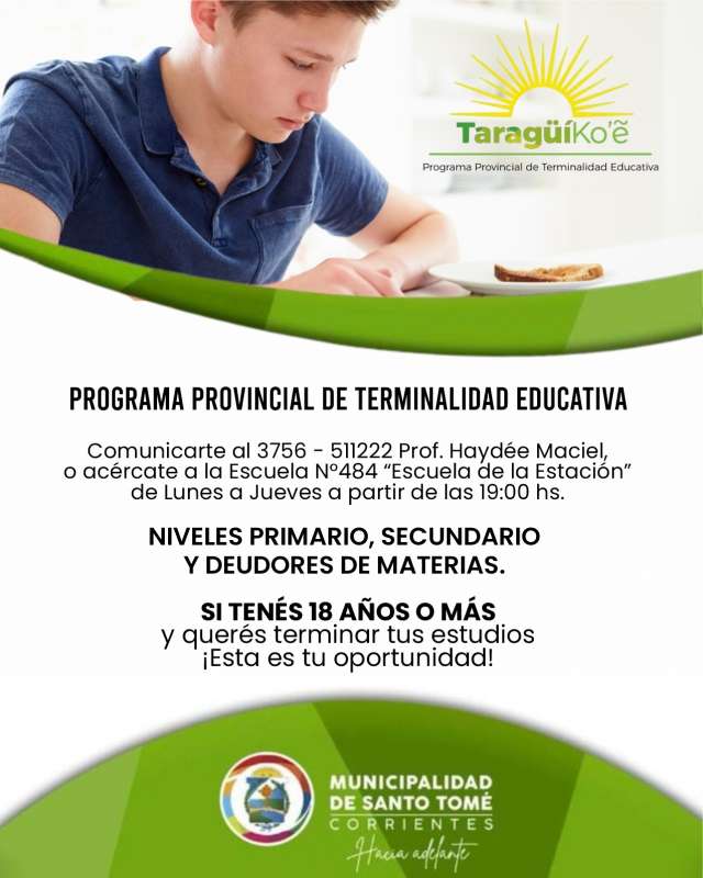 Programa Provincial de Terminalidad Educativa