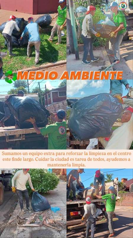 Sumaron equipo extra para limpieza este finde largo