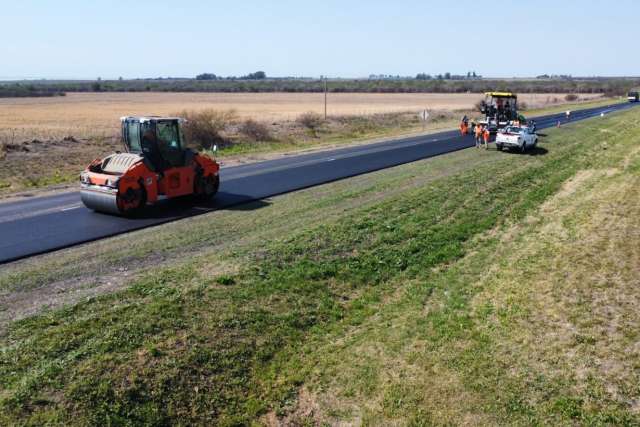 Vialidad Nacional informó que continúa la puesta en valor de la RN 12 en Entre Ríos