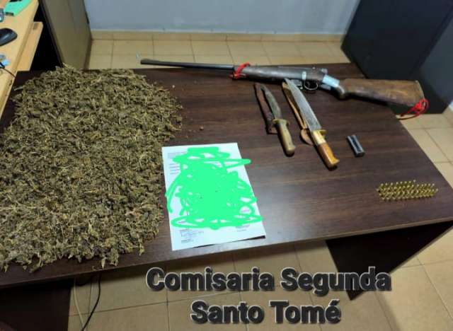 La policía realizó un allanamiento en un domicilio ubicado en la zona de Radio Nacional