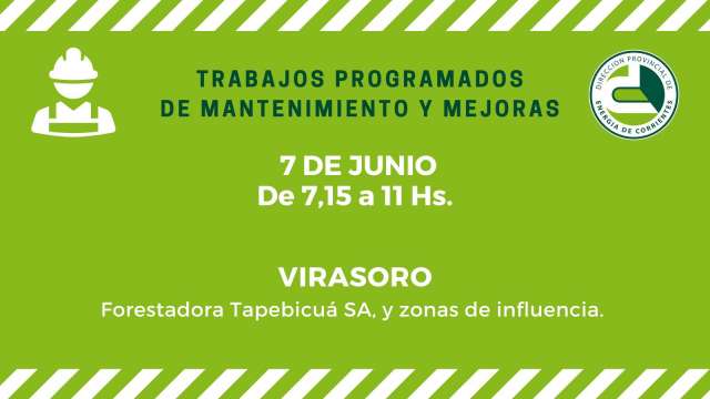 DPEC informa trabajos programados de mejoras y mantenimiento