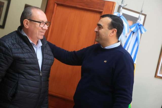 Visita del Prefeito de São Borja, José Luiz Rodríguez Machado,