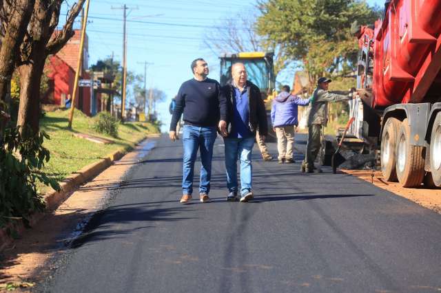 Avanza el mix de obras en distintos puntos de Santo Tomé.