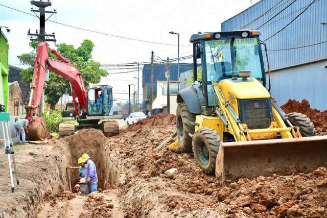 Obras pluviales en la ciudad