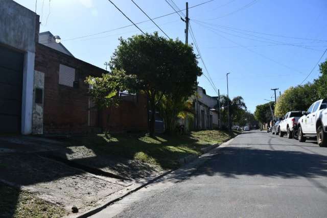 Nuevo asfalto en el Barrio Concepción