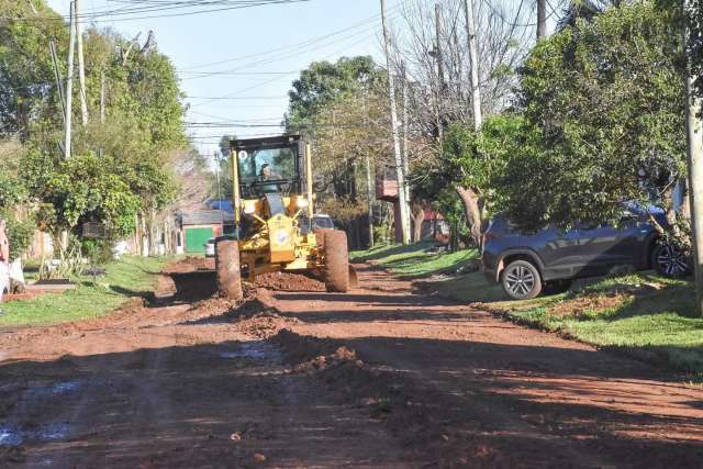 Las intensas lluvias afectaron varias calles de la ciudad,